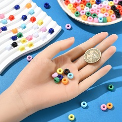 200 Stück 10 Farben undurchsichtige Kunststoffperlen&nbsp;KY-YW0001-86