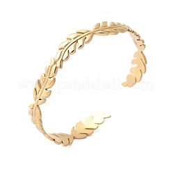 Bracelets manchettes en acier inoxydable 304 pour femmes&nbsp;BJEW-U032-10G