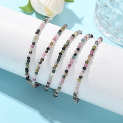 Braccialetti di perline di tormalina multicolore naturale&nbsp;X-BJEW-JB04555-06