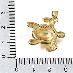 Pendentifs en laiton zircon cubique transparent&nbsp;CU-CBA637A-05G-A
