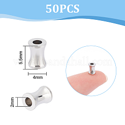 50 Stück 303 Edelstahlperlen&nbsp;STAS-UN0055-78