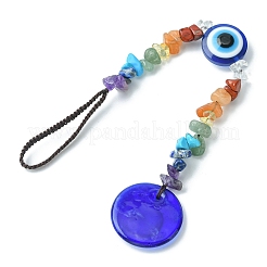 Decorazioni pendenti con perline con chip di pietre preziose&nbsp;HJEW-JM01129