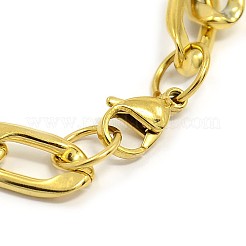 Pulseras de cadena de eslabones/cadena trenzada de acero inoxidable 304&nbsp;X-STAS-A028-B104G