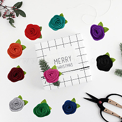 40 Stück 10 Farben Blumen-Vlies-Zubehör&nbsp;DIY-CY0001-73B