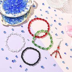 8 brin 8 styles de brins de perles de verre&nbsp;GLAA-YW0004-44A