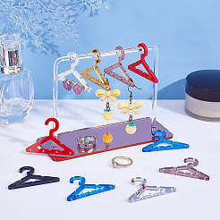 36 pz 6 stili accessori per espositori per orecchini in acrilico iridescente&nbsp;EDIS-PH0001-73