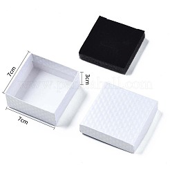 Quadratischen Karton Schmuckschatullen&nbsp;CBOX-N012-34B