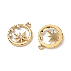 Colgantes de rhinestone de acero inoxidable 304&nbsp;RB-CBA7A56-03G