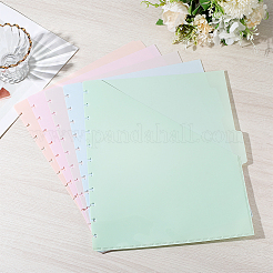 5 pz fogli divisori indice quaderno rilegato in PP&nbsp;AJEW-WH20006-191A