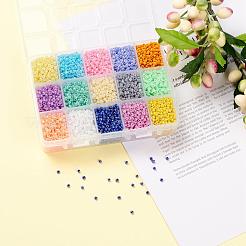 15 Farben Glas Saatperlen&nbsp;SEED-JP0007-02