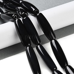 Fili di perle di agata onice nero naturale&nbsp;G-NH0019-C05-15