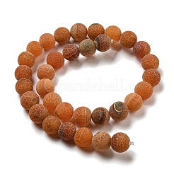 Fili di perline di agata naturale stagionato&nbsp;G-P538-A01-10
