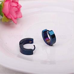 Ottone orecchini a cerchio Huggie&nbsp;EJEW-EE0002-252D