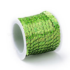 Perle di paillette in plastica ecologica&nbsp;PVC-Q092-6mm-P50105