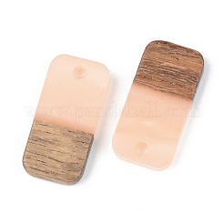 Colgantes de resina opaca y madera de nogal&nbsp;RESI-S389-044A-C02