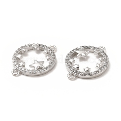 Liens de zircone cubique en laiton micro-pavé&nbsp;KK-E068-VB355