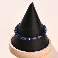Lapis naturali perline lazuli allungano i braccialetti&nbsp;BJEW-F523-02A