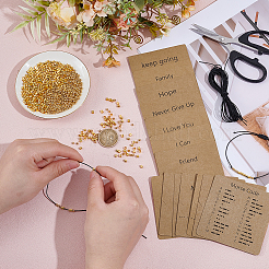 DIY-Kits zum Herstellen von Morsecode-Armbändern&nbsp;DIY-UN0008-18G