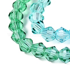 Perles de verre en fil de peinture cuite à dégradé de couleurs&nbsp;X1-DGLA-A039-T6mm-A018