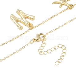Colliers avec pendentif initial en forme de coquille plaqué or 18 carat&nbsp;IL8059-23