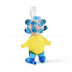 Pendentifs figurines de clown en verre filé à la main&nbsp;LAMP-T025-09D