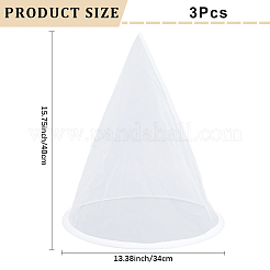 3 bolsa de filtro cónica de nailon para miel&nbsp;AJEW-CP0010-40