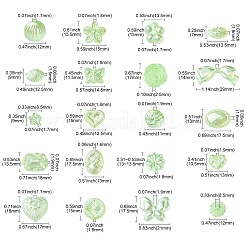 100pcs 20 Arten Acrylperlen&nbsp;FIND-CJ0002-75