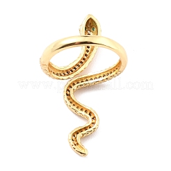Micro ottone spianare anelli gemelli zirconi&nbsp;RJEW-F116-01G