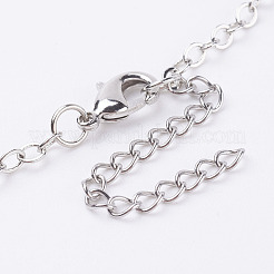 Collane ciondolo in ottone&nbsp;NJEW-JN02049-04