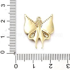 Pendentifs avec zircon cubiques à micro-pavés en laiton&nbsp;KK-L229-069G