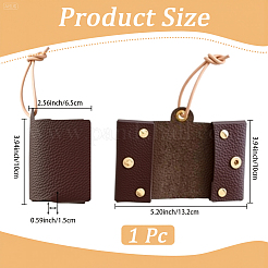 1 porte-mouchoirs de poche en similicuir&nbsp;AJEW-CL0001-66C