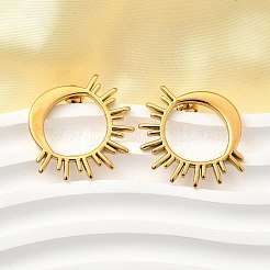Pendientes de botón de acero inoxidable 304&nbsp;EJEW-B140-01G