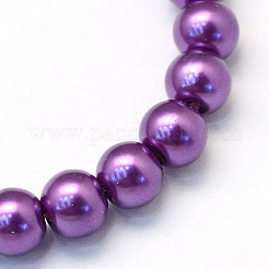 Perles de verre nacrées cuites au four&nbsp;X-HY-Q003-4mm-37