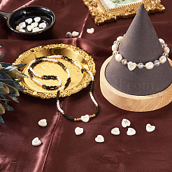 24 Stück 12 Stile natürliche weiße Muschelperlen&nbsp;BSHE-TA0001-10