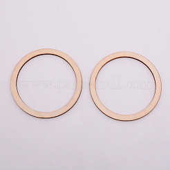Anneaux de liaison en bois non fini&nbsp;WOOD-WH0099-12E