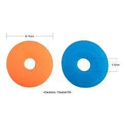 4 Farben handgemachte Fimo Perlenstränge&nbsp;CLAY-FS0001-06