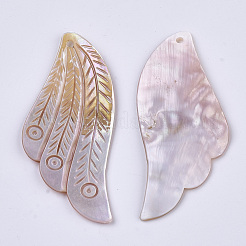 Süßwasser Shell große Anhänger&nbsp;X-SHEL-T016-07
