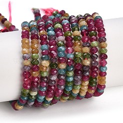 Chapelets de perles de jade blanche naturelle&nbsp;X-G-Z069-01D