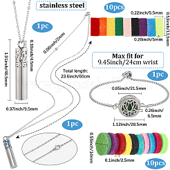 10 bracciale scorrevole in lega di acciaio inossidabile&nbsp;AJEW-SC0004-07B