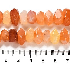 Natürliche orangefarbene Botswana-Achatperlenstränge&nbsp;G-N327-05-19