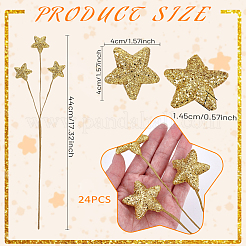 Ramo di stella in seta e pvc&nbsp;DIY-WH0671-358A