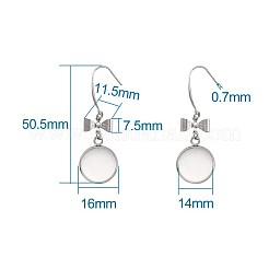 Ganci per orecchini in acciaio inossidabile chirurgico 316&nbsp;STAS-TAC0001-01F