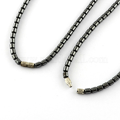 Colliers de perles en hématite synthétique sans magnétiques&nbsp;NJEW-R150-05