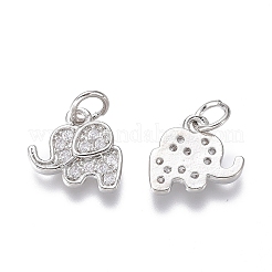 Pendentifs avec zircon cubiques à micro-pavés en laiton&nbsp;KK-G374-26P