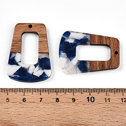 Pendentifs en résine et noyer&nbsp;FIND-R051-02C