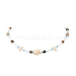 Boho-Halsketten mit Meeresschildkröten-&nbsp;NJEW-JN06015
