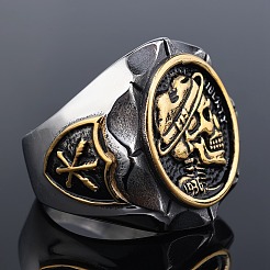 Anillos de acero inoxidable 304 para hombre&nbsp;FS-WG33C94-12
