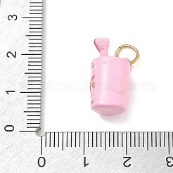 Pendentifs en acier inoxydable 304 émaillé pour la Saint-Valentin&nbsp;SA-CBA08A6-07E-G