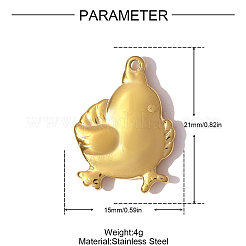 Colgantes de acero inoxidable 304&nbsp;STAS-OY008-42G