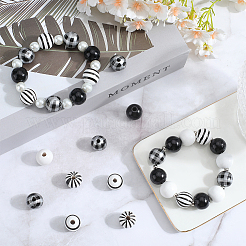 DIY-Sets zur Schmuckherstellung von Armbändern aus runden Holzperlen&nbsp;DIY-SP0001-45A